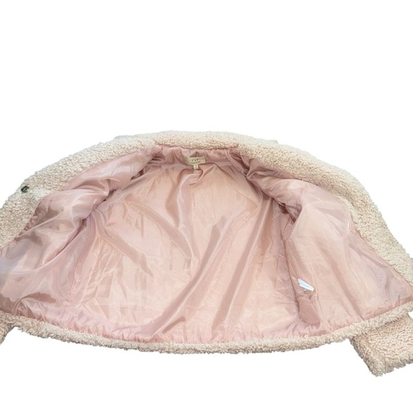 Chelsea’s & Violet Pink Sherpa Fuzzy Teddy Jacket Women’s S Mobwife Girly Winter - Picture 7 of 15